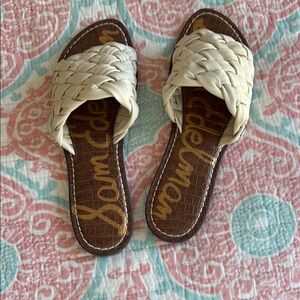 Sam Edelman Cream Braided Sandals